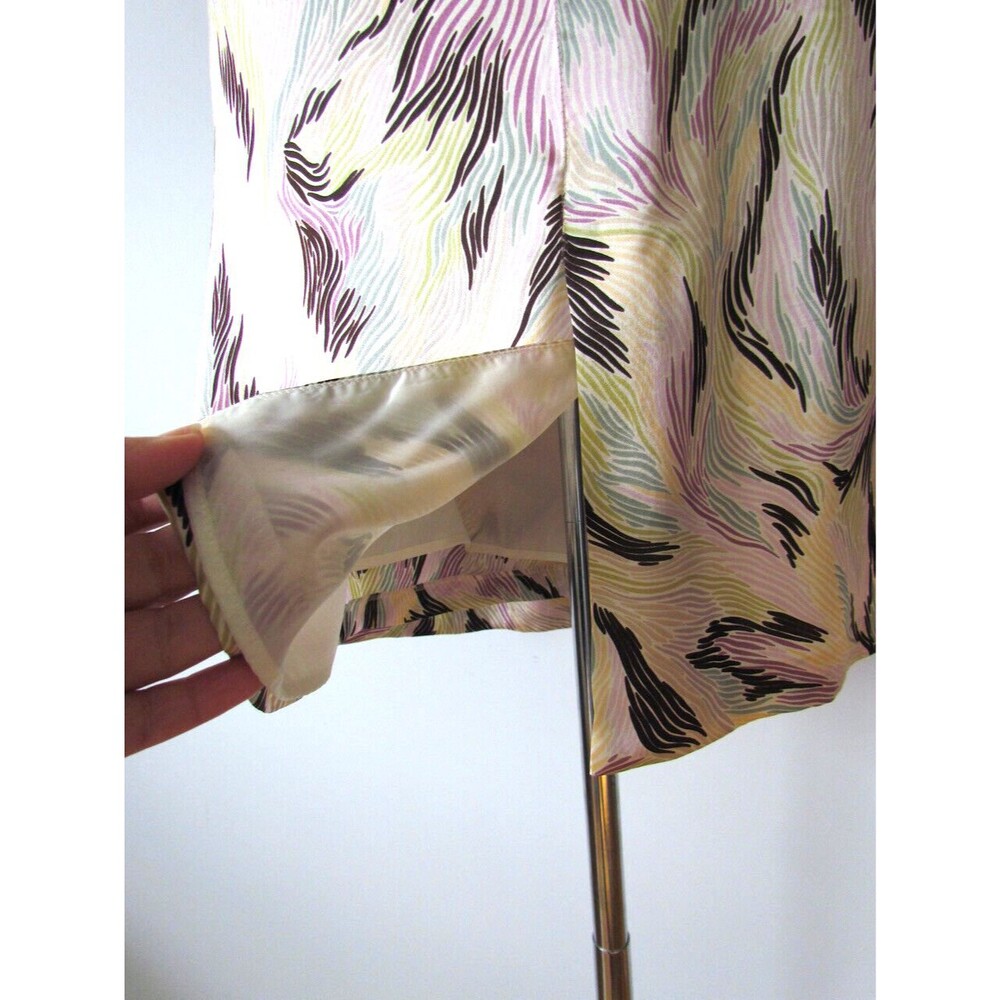 Missoni Silk Skirt Pastel Sz 40 4 Scarf Accent Runway As seen on Hollywood Star - Picture 15 of 16